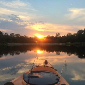Kayak ride sunset